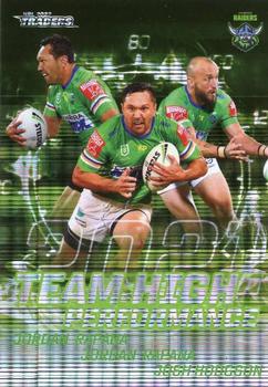 2022 NRL Traders - High Performance Team Priority #HPTP02 Canberra Raiders Front